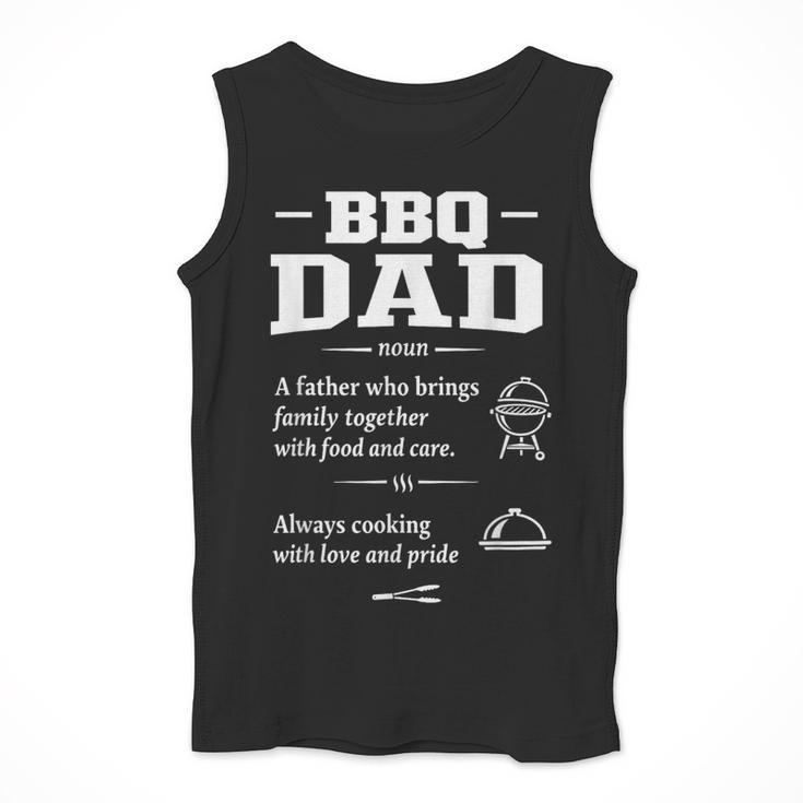 BBQ Dad Grilling Father Day Family Food Love Novelty Graphic Men Tank Top