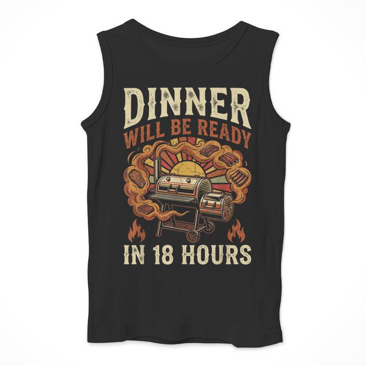 BBQ Dad Smoking Meat Smoker Barbecue Men Tank Top