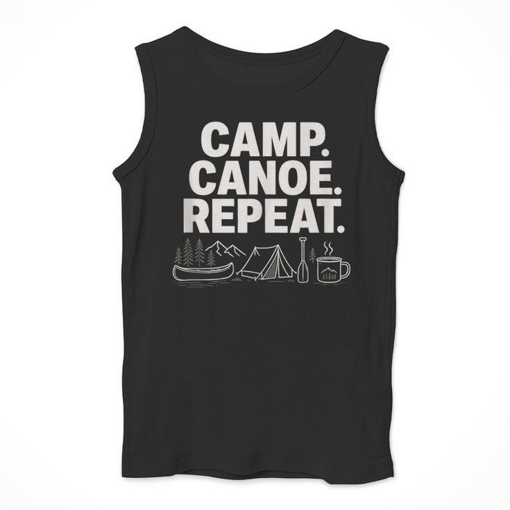 Camp Canoe Repeat Outdoor Adventure Men Tank Top