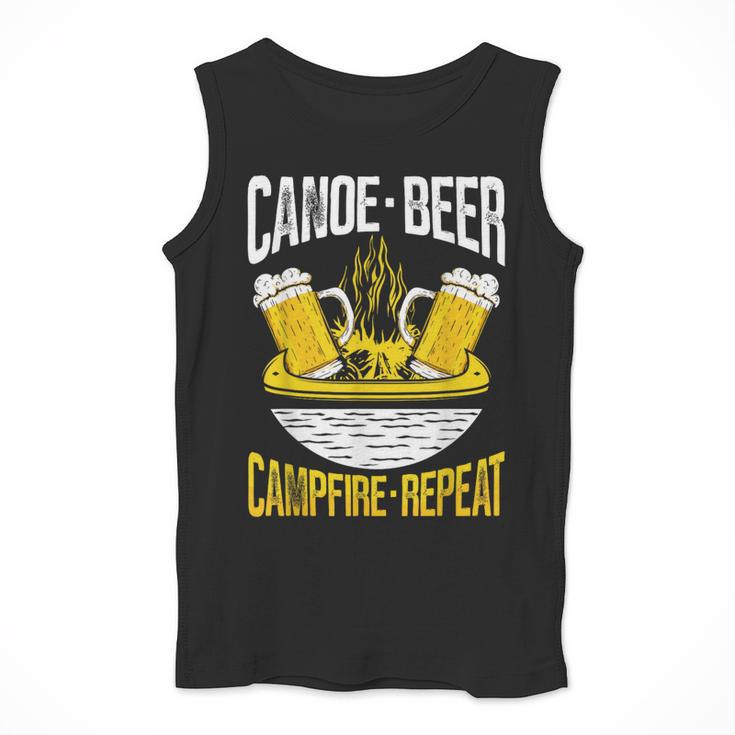 Canoe Beer Campfire Repeat Kayak Canoe Men Tank Top