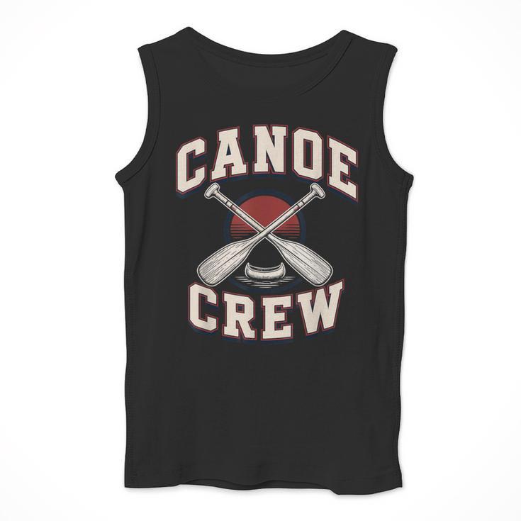 Canoe Crew Paddling Team Retro Graphic Men Tank Top