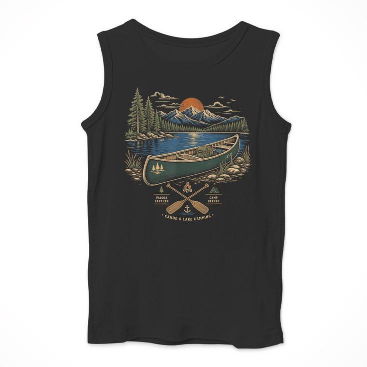 Canoe And Lake Camping Paddle Camp Men Tank Top