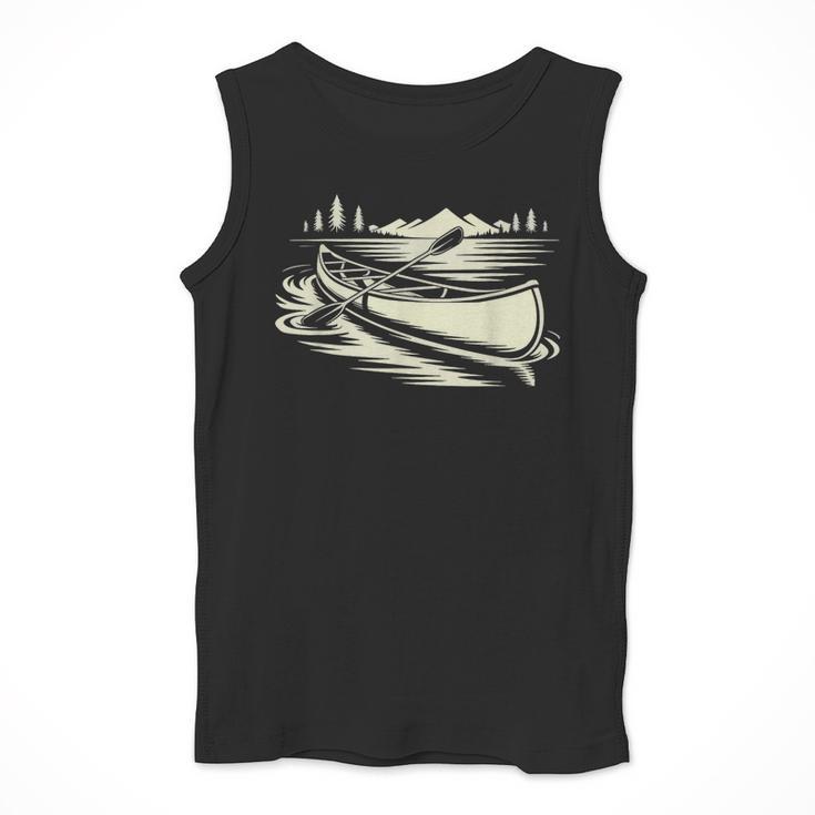 Canoe Tripper Loading Portage Pack First Light Men Tank Top Canoe Tripper Loading Portage Pack First Light Men Tank Top
