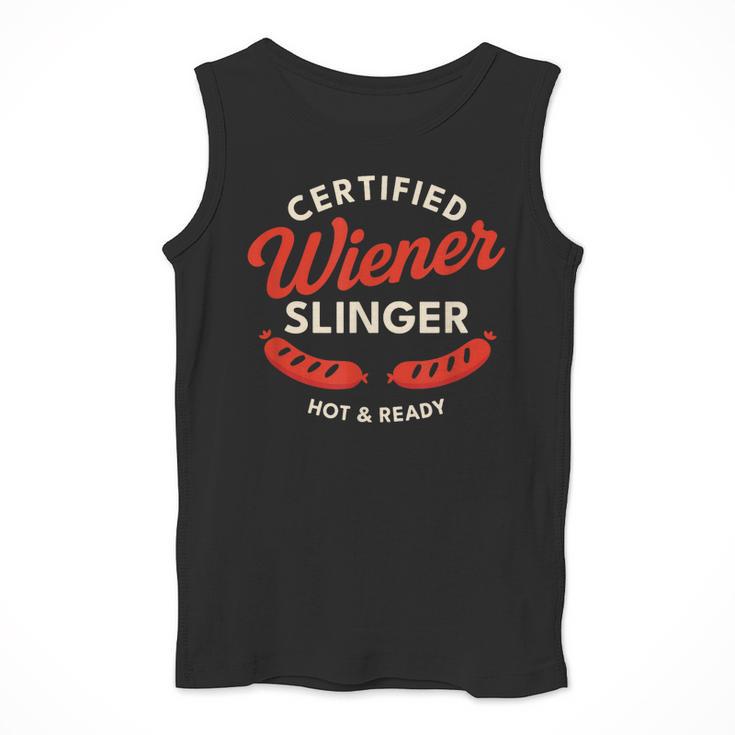 Certified Wiener Slinger BBQ Dad 4th Of July Men Tank Top Certified Wiener Slinger BBQ Dad 4th Of July Men Tank Top