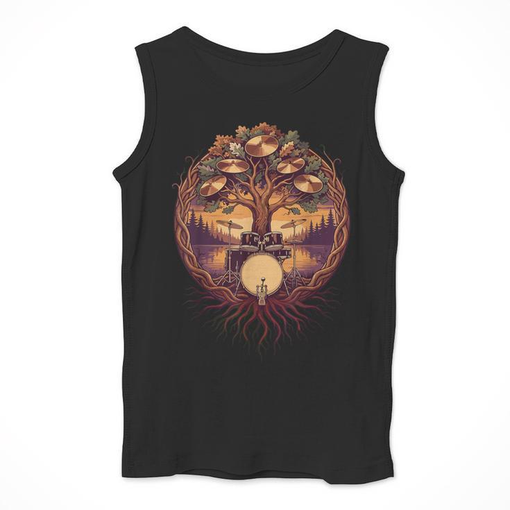 Drummer Drum Kit Musician Percussion Player Men Tank Top
