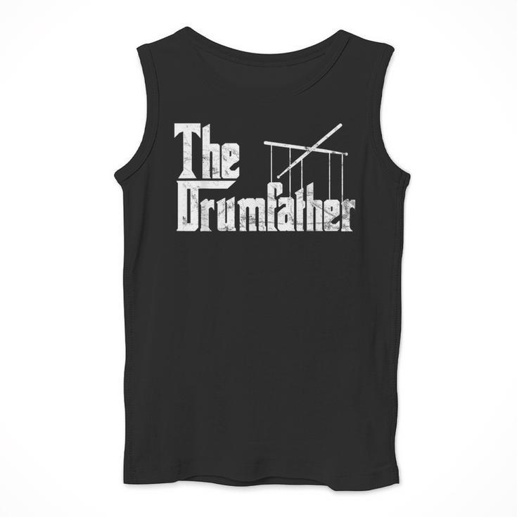 Drummer Humor The Drumfather Drum Kit Men Tank Top