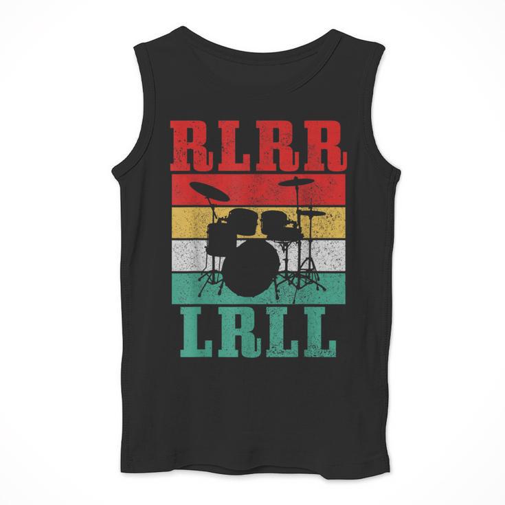 Drummer RLRR LRLL Vintage Drum Kit Men Tank Top Drummer RLRR LRLL Vintage Drum Kit Men Tank Top