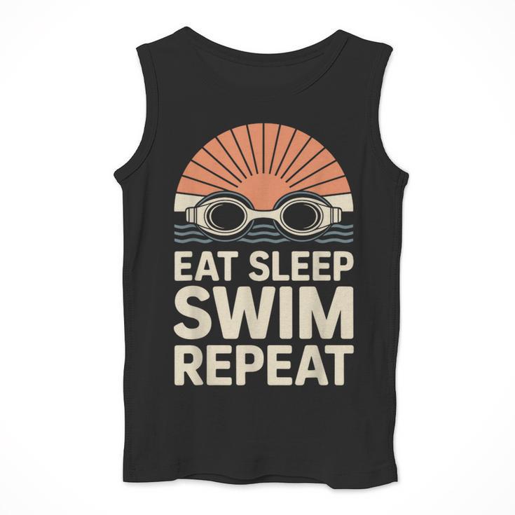 Eat Sleep Swim Repeat Swimmer Swimming Men Tank Top Eat Sleep Swim Repeat Swimmer Swimming Men Tank Top