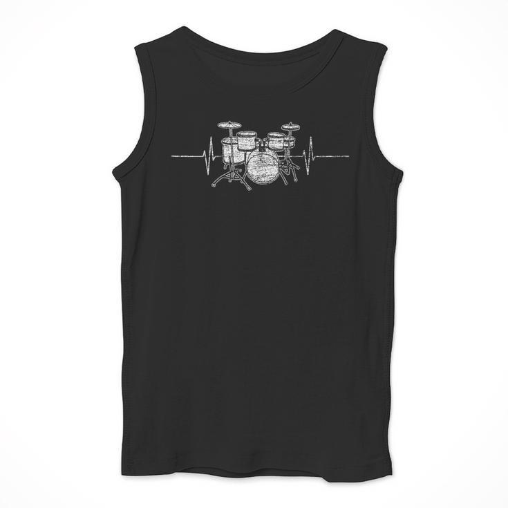 ECG Heartbeat Music Lovers Drumsticks Drum Kit Men Tank Top ECG Heartbeat Music Lovers Drumsticks Drum Kit Men Tank Top