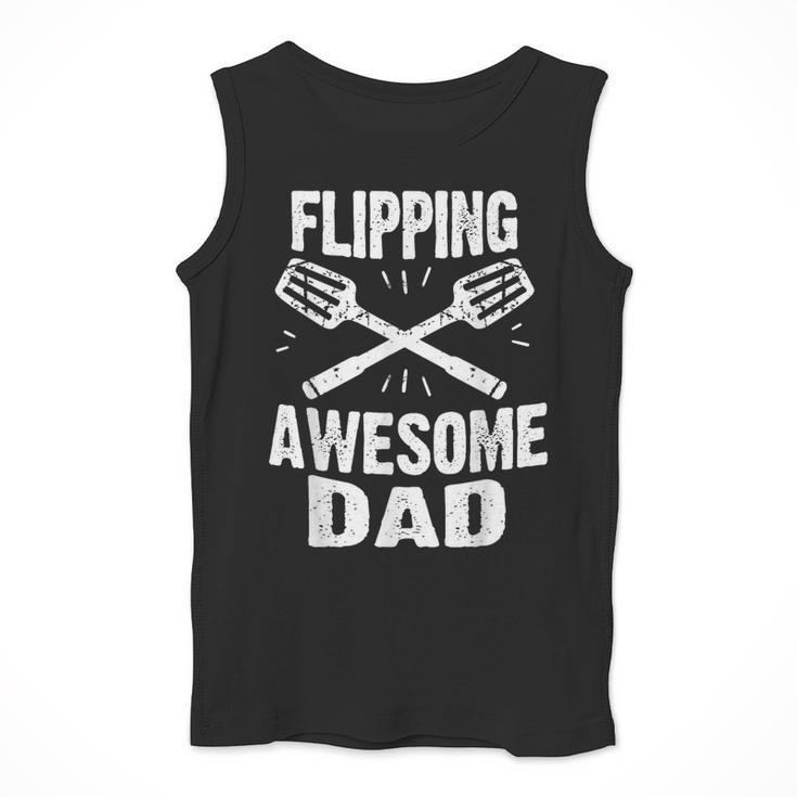 Flipping Awesome BBQ Dad Shirt Grilling Father's Day Men Tank Top