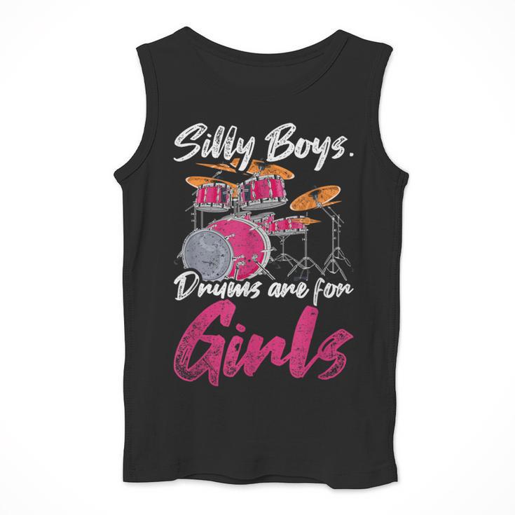 Girls Boys Kids Drummer Drum Kit Men Tank Top Girls Boys Kids Drummer Drum Kit Men Tank Top