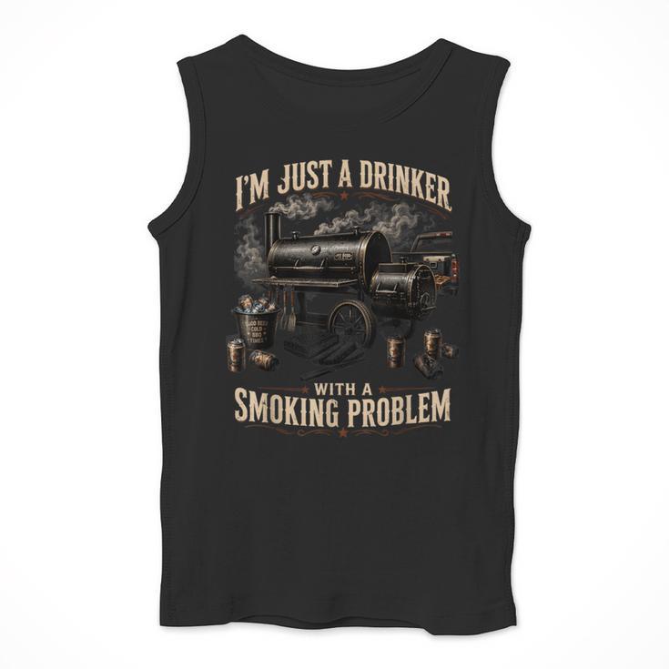 I'm Just A Drinker With A Smoking Problem Grilling BBQ Dads Men Tank Top