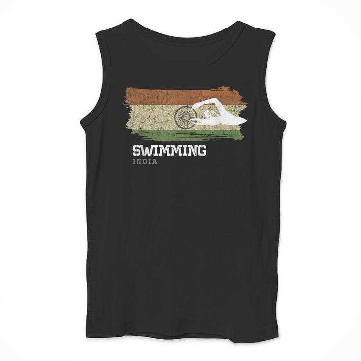 India Swimming Swimmer Water Sports Swimming Men Tank Top