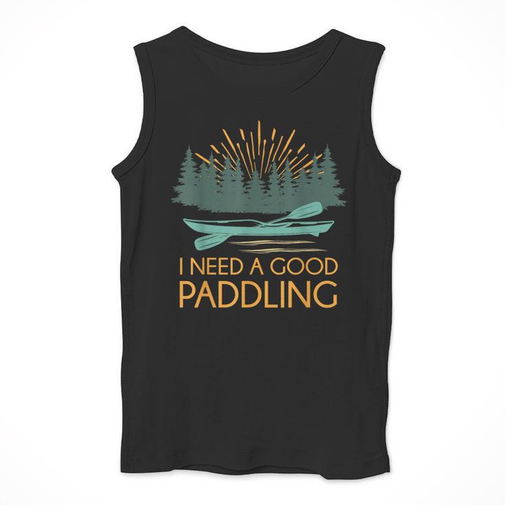Kayaking Outdoor Water Sports Canoeing Paddle Kayak Men Tank Top