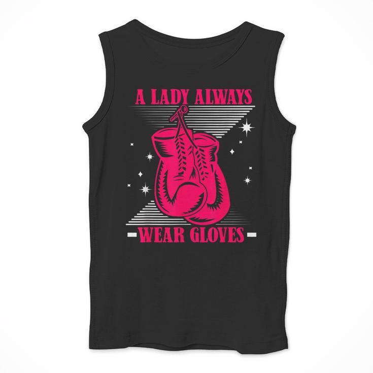 A Lady Always Wear Gloves Kickboxer Fan Muay Thai Boxing Men Tank Top A Lady Always Wear Gloves Kickboxer Fan Muay Thai Boxing Men Tank Top