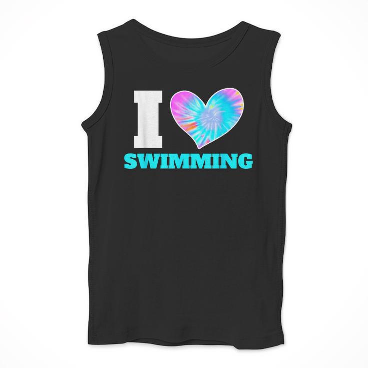 I Love Swimming Swimmer Swim Men Tank Top