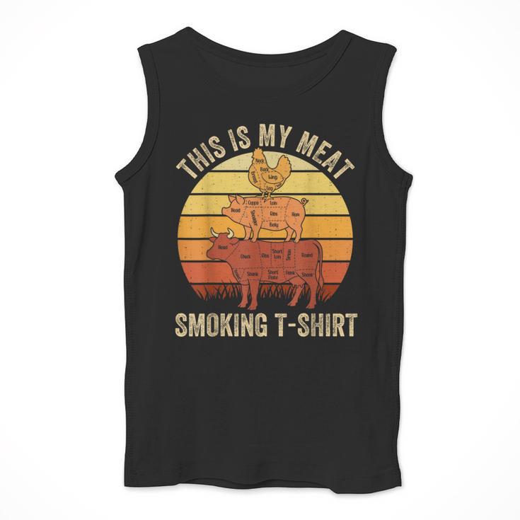 This Is My Meat Smoking Tee BBQ Dad Barbeque Smoker Men Tank Top