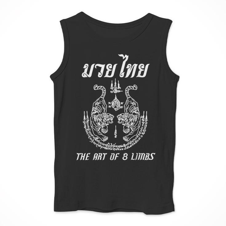 Muay Thai The Art Of 8 Limbs Martial Art Sak Yant Twin Tiger Men Tank Top
