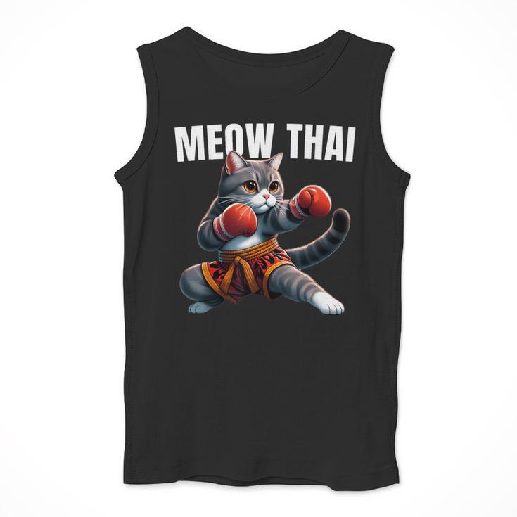 Muay Thai Cat Meow Thai Boxing Martial Art Kids Men Tank Top Muay Thai Cat Meow Thai Boxing Martial Art Kids Men Tank Top