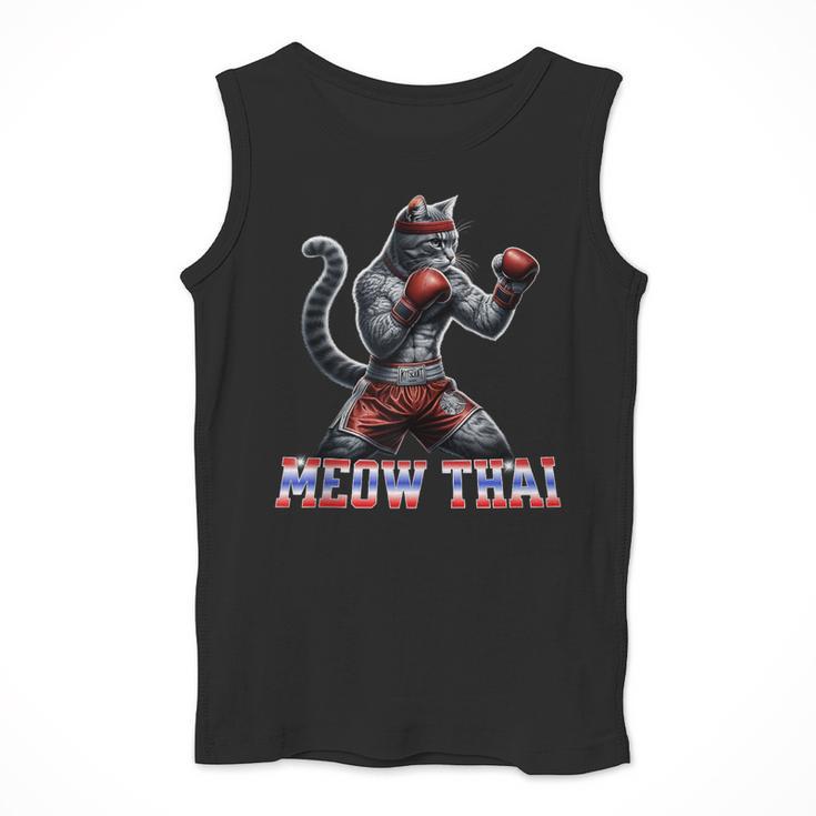 Muay Thai Cat Meow Thai Boxing Men Tank Top