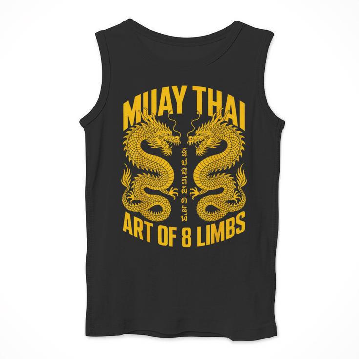 Muay Thai Dragons Thai Boxing Fighter Men Tank Top
