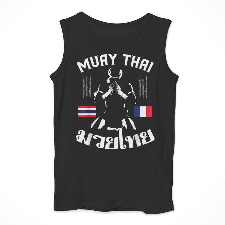 Muay Thai France French Flag Martial Arts Thai Boxing Coach Men Tank Top Muay Thai France French Flag Martial Arts Thai Boxing Coach Men Tank Top