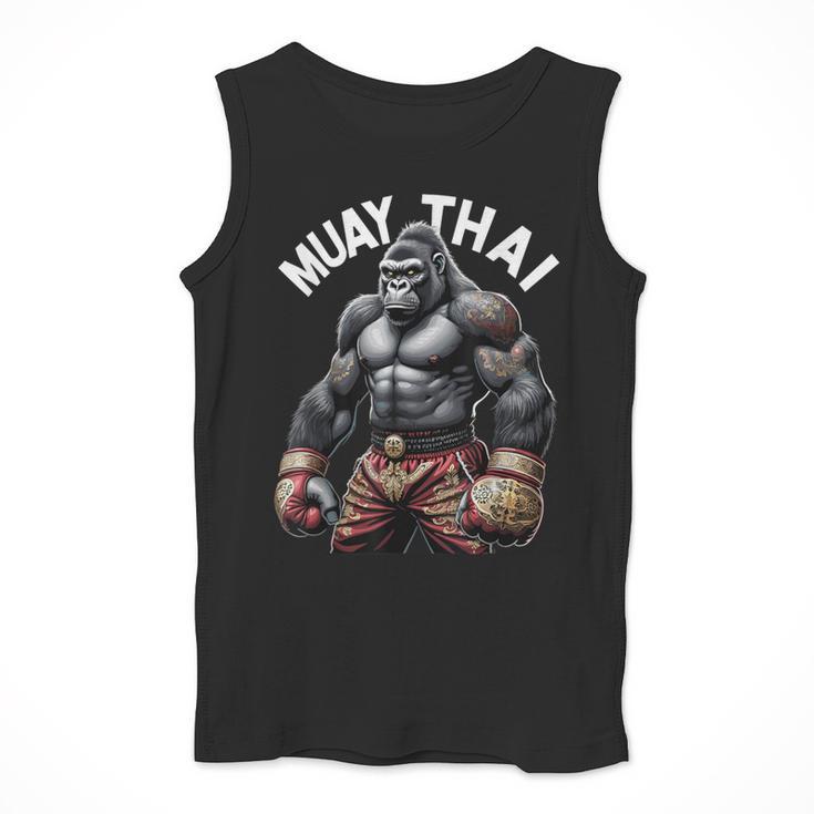 Muay Thai Gorilla Strength Power Fighter Men Tank Top Muay Thai Gorilla Strength Power Fighter Men Tank Top