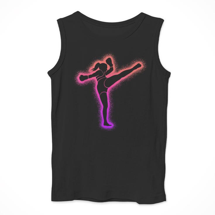 Muay Thai Martial Arts Kickboxer Women Girls Kickboxing Men Tank Top