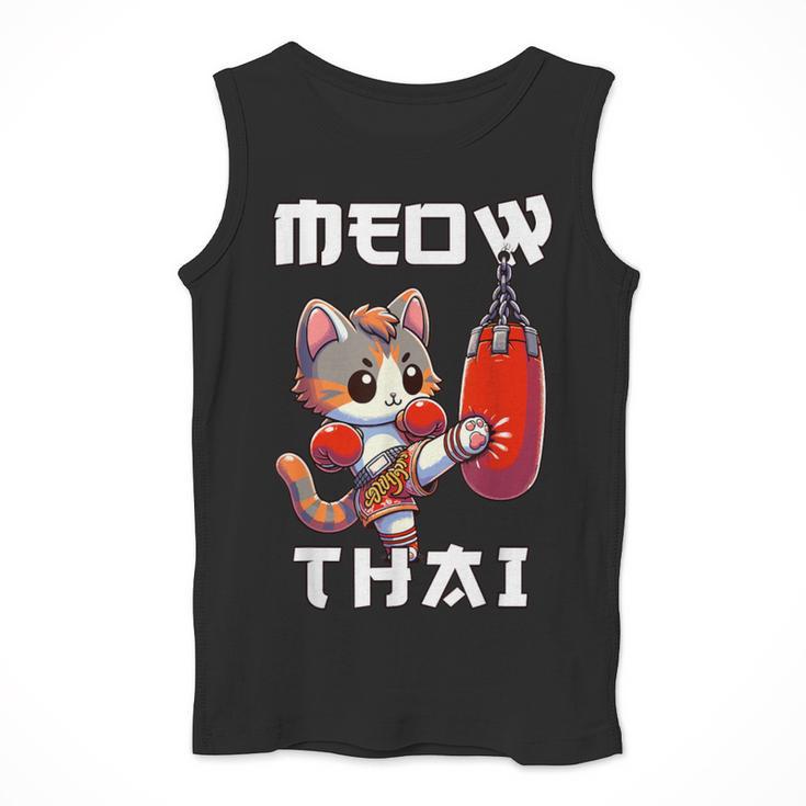 Muay Thai Meow Thai & Thai Boxing Muay Thai Cat Men Tank Top Muay Thai Meow Thai & Thai Boxing Muay Thai Cat Men Tank Top