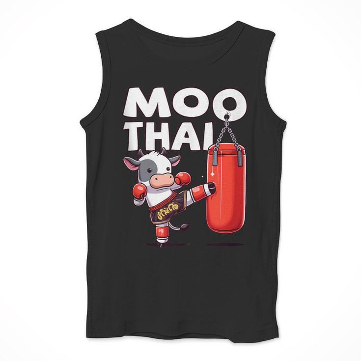 Muay Thai Moo Thai Thai Boxing For Youth Muay Thai Cow Men Tank Top