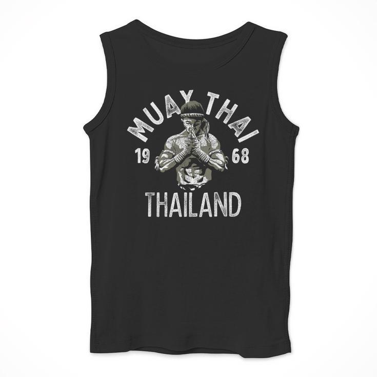 Muay Thai Thailand Vintage Tiger Fighter Training Small Men Tank Top Muay Thai Thailand Vintage Tiger Fighter Training Small Men Tank Top