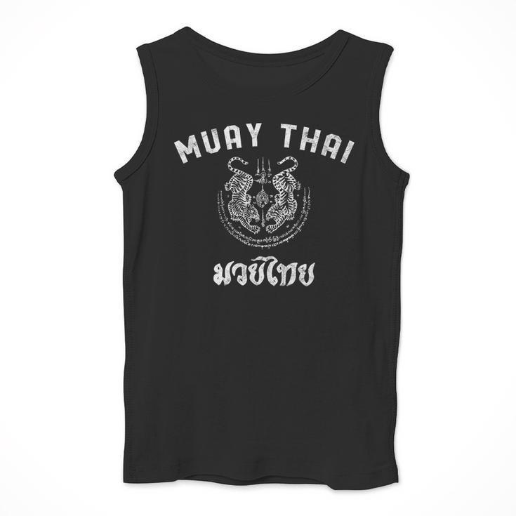 Muay Thai Twin Tiger Kickboxing MMA T-Shirt Men Tank Top