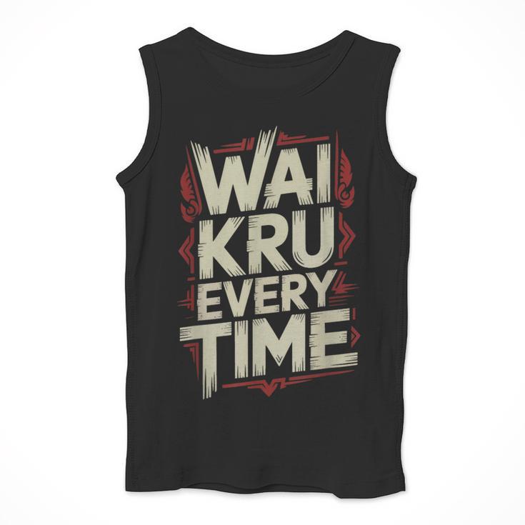 Muay Thai Wai Kru Respect Ritual Ceremony Fighter Identity Men Tank Top