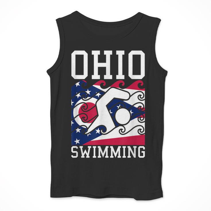 Ohio Flag Swimming Team Swim Swimmer US State Men Tank Top Ohio Flag Swimming Team Swim Swimmer US State Men Tank Top