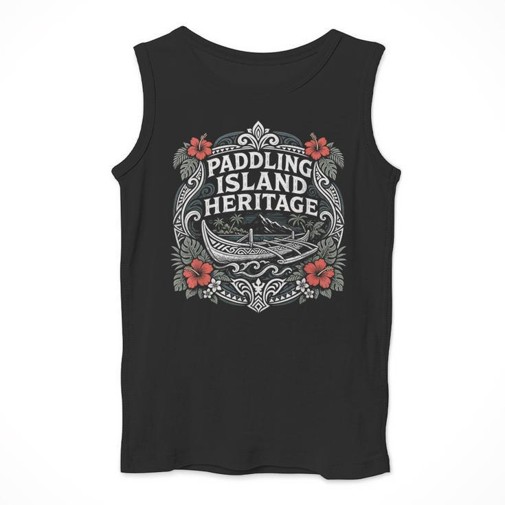 Paddling Island Heritage Outrigger Canoe Men Tank Top