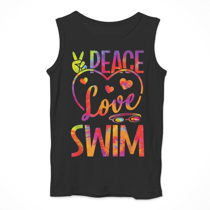 Peace Love Swim Swimming Tie Dye Swimmer Swimming Swim Team Men Tank Top Peace Love Swim Swimming Tie Dye Swimmer Swimming Swim Team Men Tank Top