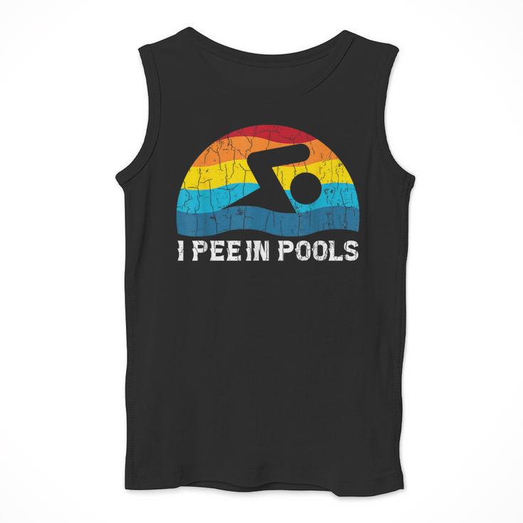 I Pee In Pools Swimmer Swimming Coach Player Graphic Men Tank Top I Pee In Pools Swimmer Swimming Coach Player Graphic Men Tank Top