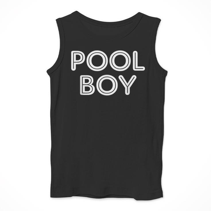 Pool Boy Saying Swim Cool Swimmer Swimming Pool Men Tank Top