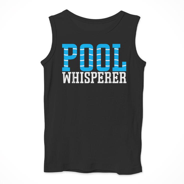 Pool Guy Pool Whisperer Boy Men Swimming Pool Men Tank Top