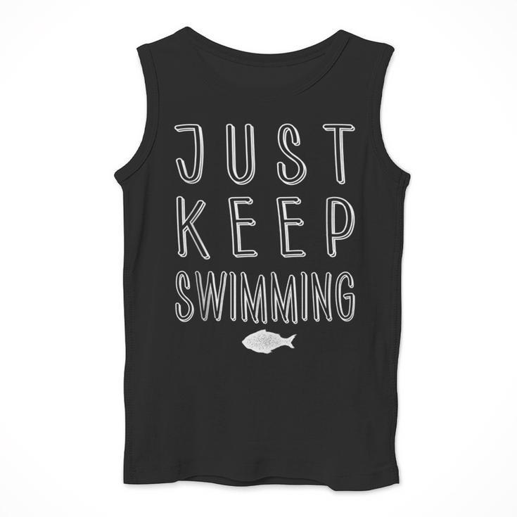 Pretty Fish Just Keep Swimming Men Tank Top Pretty Fish Just Keep Swimming Men Tank Top