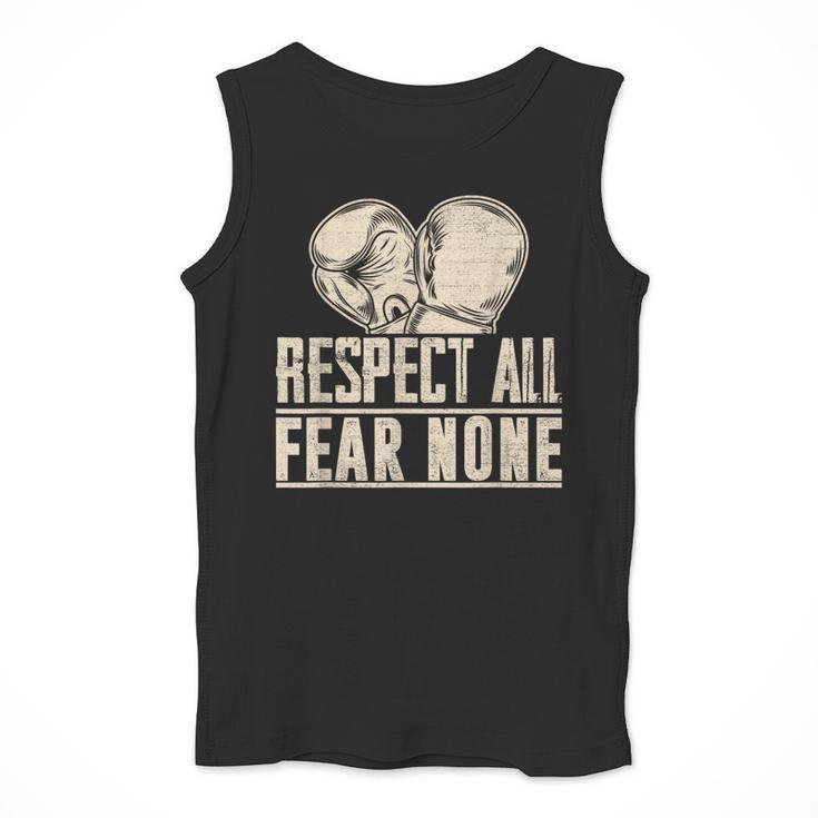 Respect All Fear None Muay Thai Men Tank Top