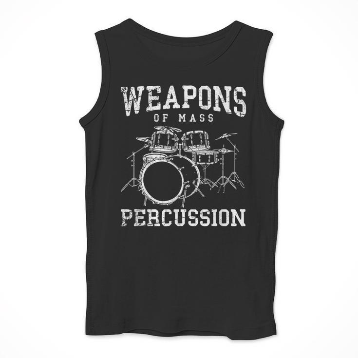 Rock Musician Drummer Drum Kit Men Tank Top