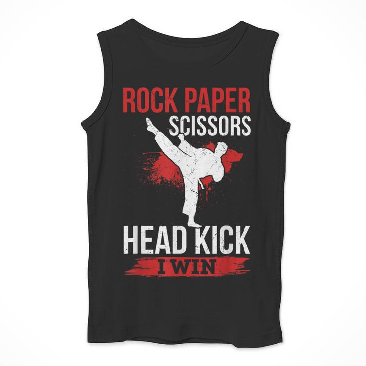 Rock Paper Scissors Head Kick I Win Muay Thai Men Tank Top Rock Paper Scissors Head Kick I Win Muay Thai Men Tank Top