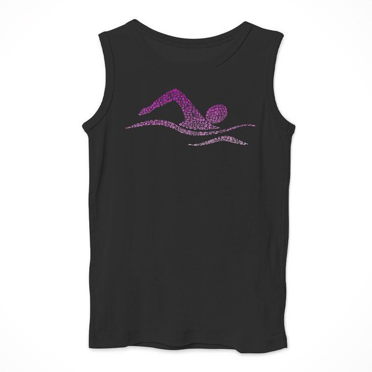 Silhouette Icon Swimmer Stuff Girls Swimming Men Tank Top