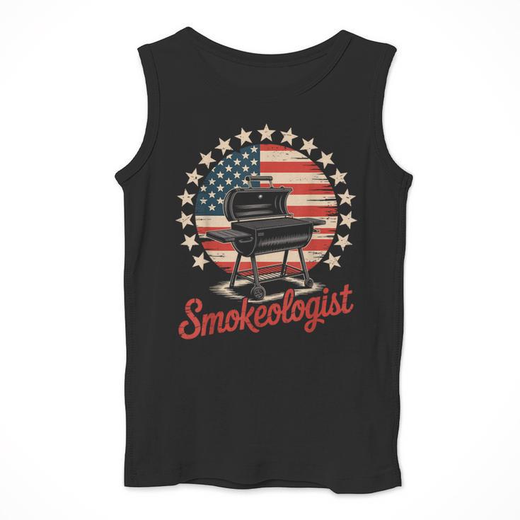 Smokeologist Grilling BBQ Dad Men Tank Top