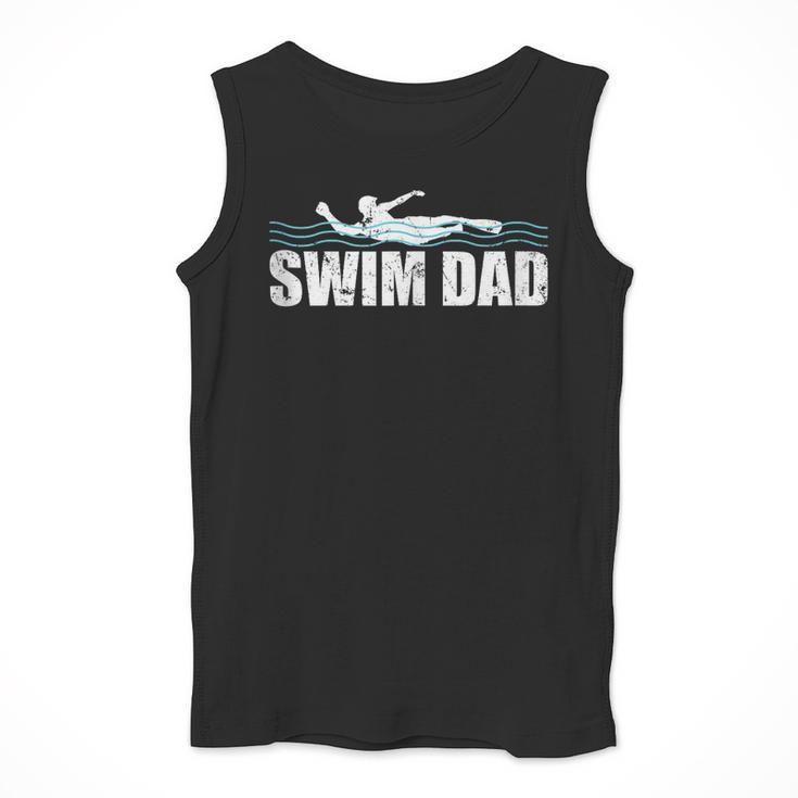 Swim Dad Support Swimming Father Sport Men Tank Top