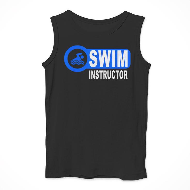 Swim Instructor Swimming Teacher Swimmer In Pool Graphic Art Men Tank Top Swim Instructor Swimming Teacher Swimmer In Pool Graphic Art Men Tank Top