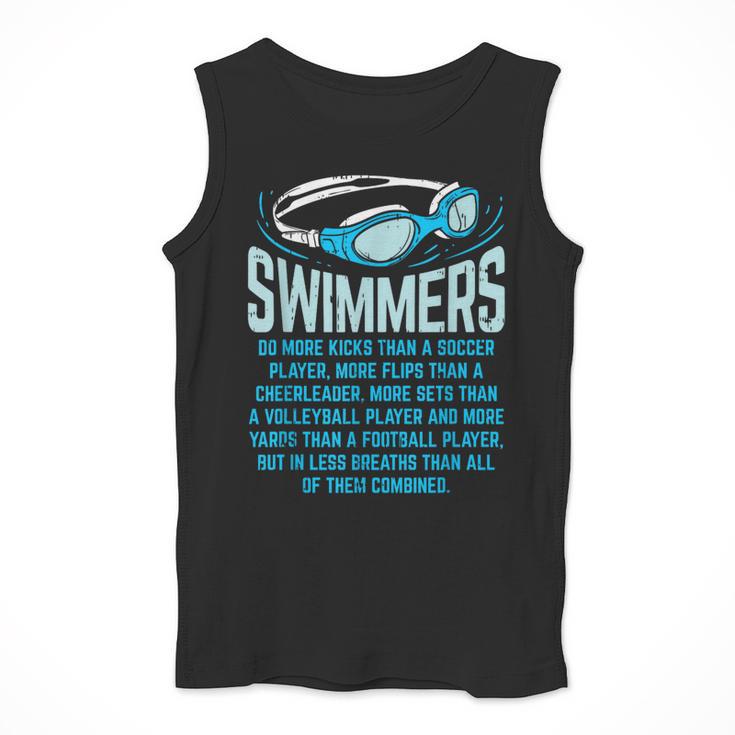 Swimmers Do More Kicks I For Swimming Lovers Men Tank Top Swimmers Do More Kicks I For Swimming Lovers Men Tank Top