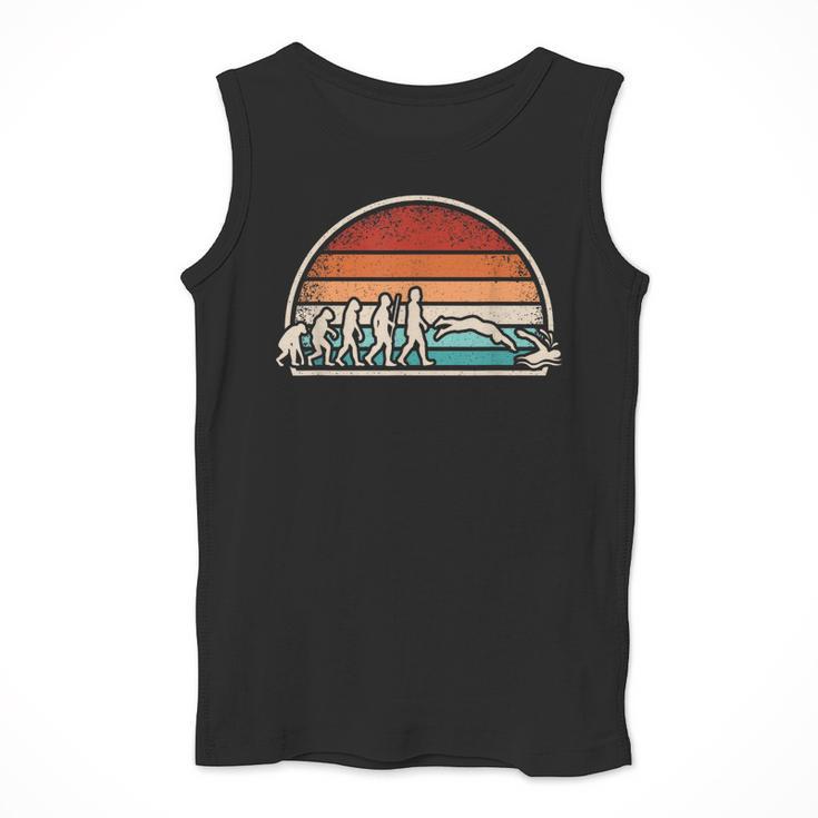 Swimming Evolution Retro Swim Swimmer Men Women Men Tank Top Swimming Evolution Retro Swim Swimmer Men Women Men Tank Top