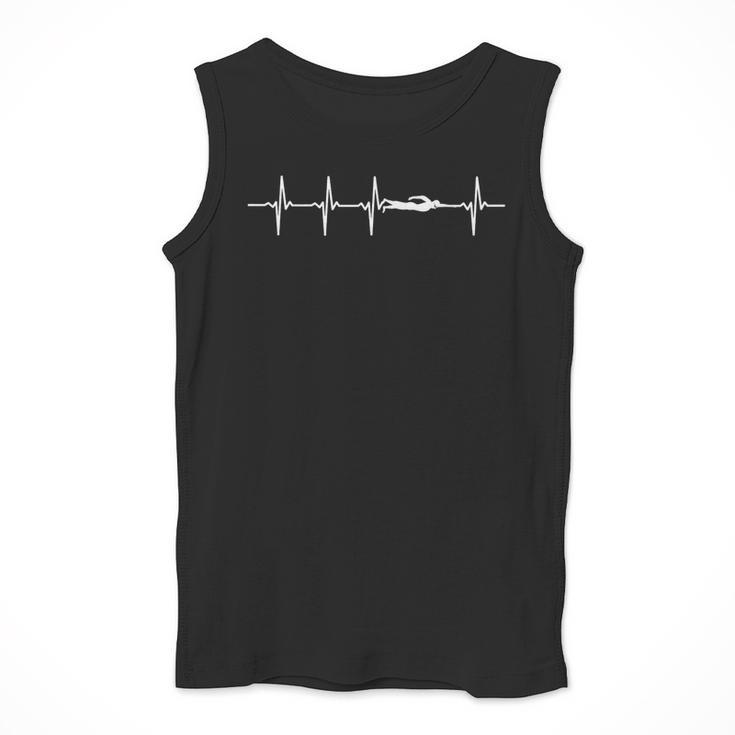 Swimming Heartbeat For Swimmers Small Men Tank Top